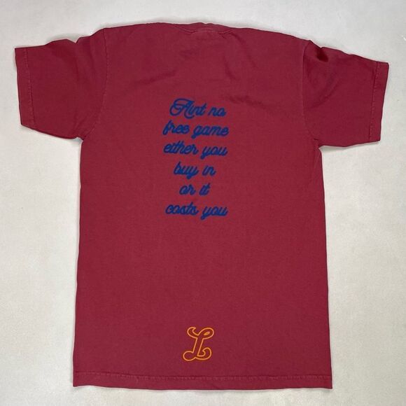 Lavi NYC Graphic T-shirt Men Small Oversized Red Short Sleeve - Picture 3 of 6